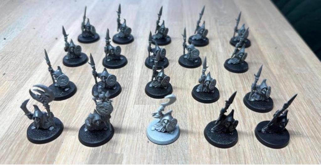 Warhammer 20x Orcs & Goblins 20x spearmen #9, Hobby en Vrije tijd, Wargaming, Ophalen of Verzenden, Zo goed als nieuw, Warhammer
