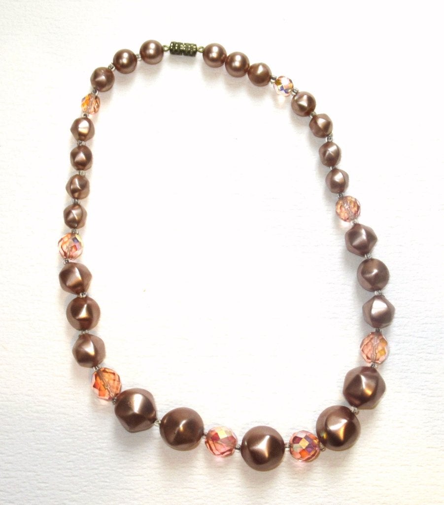 Retro kralen collier van de 70 jaren., Ophalen of Verzenden, Overige materialen