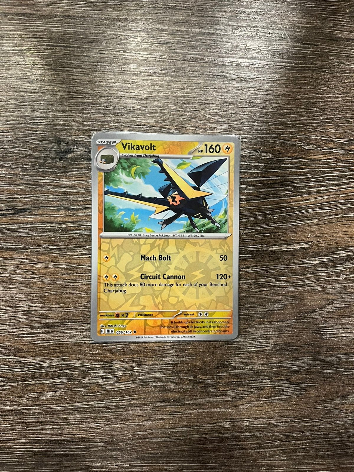 Vikavolt TEF 056/162 reverse holo, Ophalen of Verzenden, Zo goed als nieuw