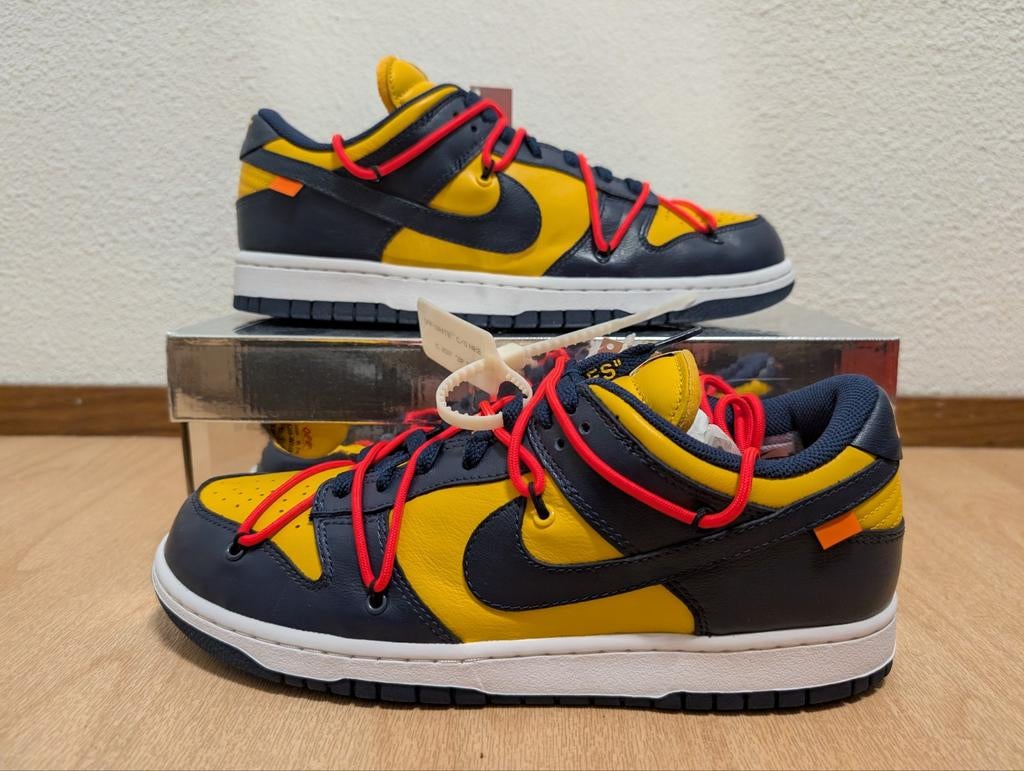 Nike Dunk Low x Off-White Michigan maat 45 / 11, Overige kleuren, Nike, Nieuw, Ophalen of Verzenden