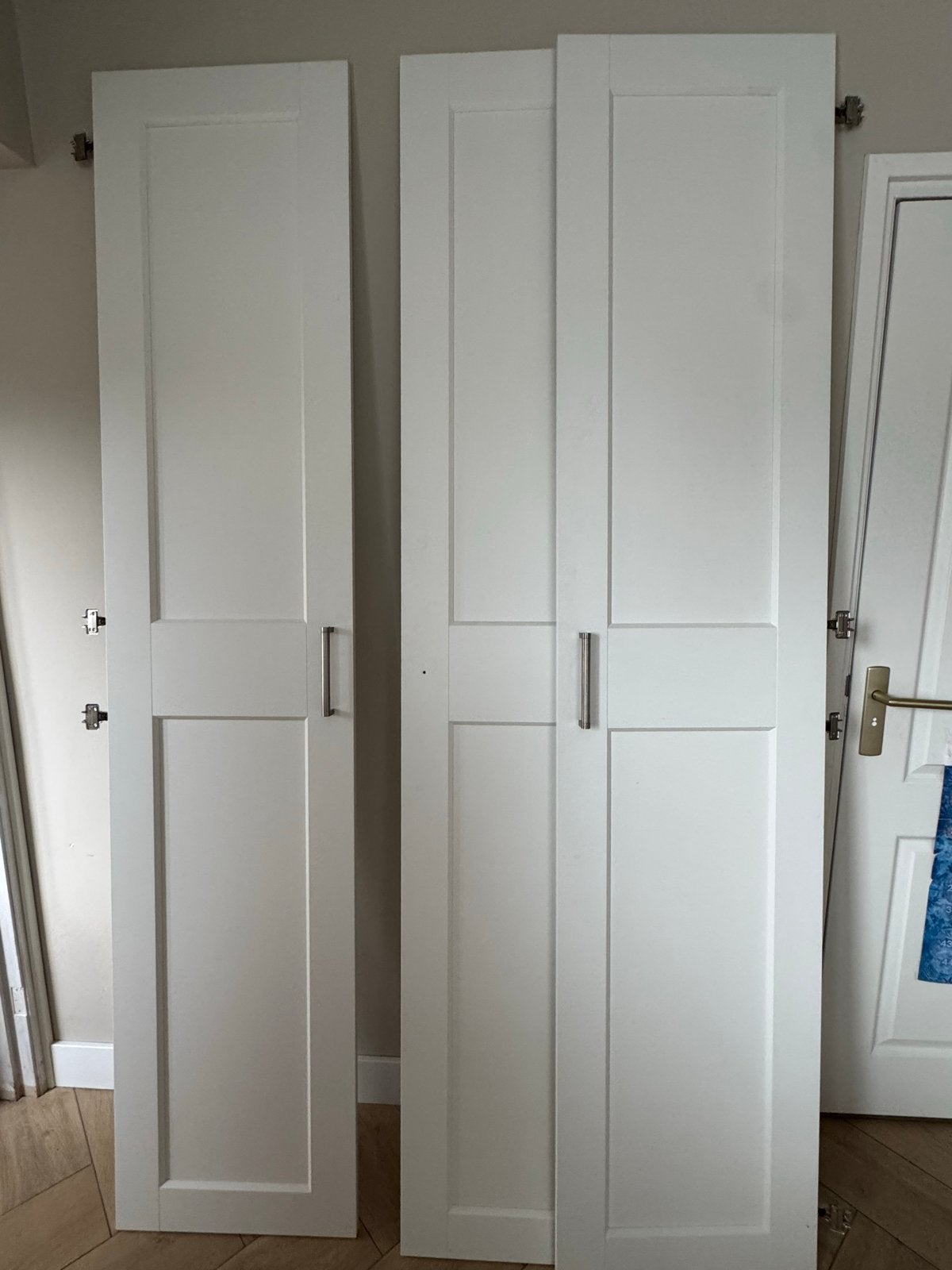 Set van 3 witte pax deuren. 230x 50 cm, Ophalen, Gebruikt, Minder dan 80 cm, Binnendeur