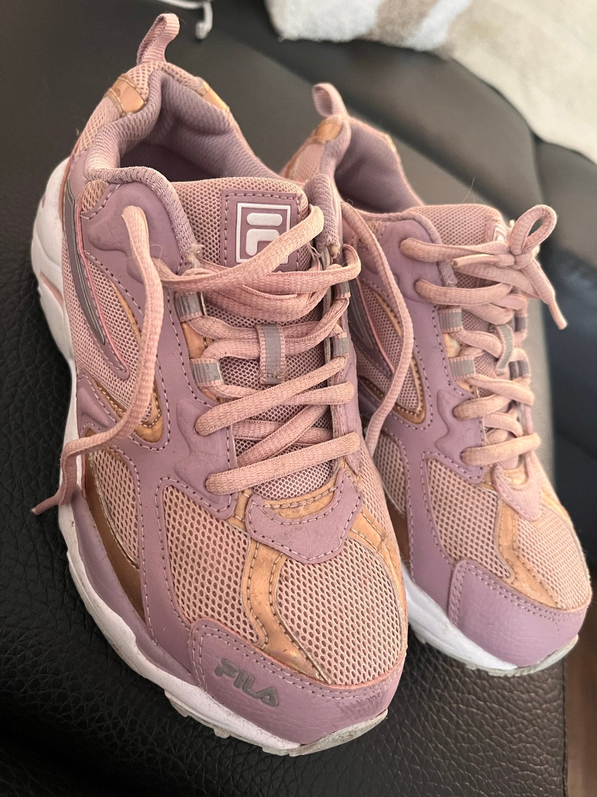 Fila sneakers roze/goud, maat 37, Ophalen, Gedragen, Roze, Sneakers of Gympen