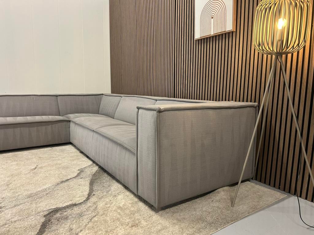 By Sidde - Silver Grey - Hoekbank - Nette Staat, Ophalen of Verzenden, Zo goed als nieuw, 150 cm of meer, Vierpersoons of meer