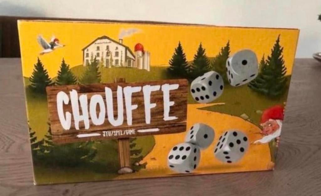 Chouffe dobbelspel, Drie of vier spelers, Ophalen of Verzenden, Zo goed als nieuw