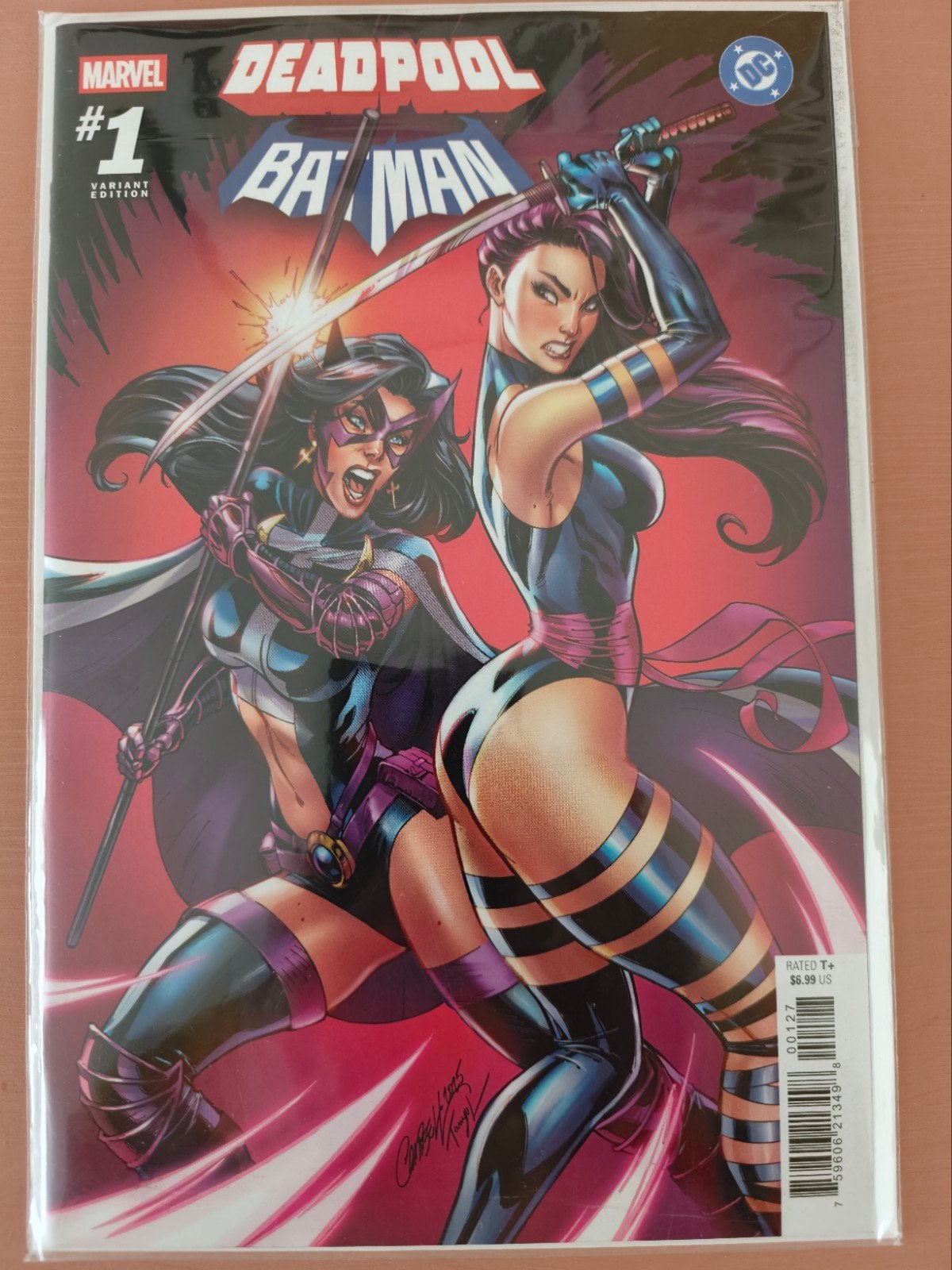 Deadpool/Batman #1 (2025) J. Scott Campbell Variant Cover, Eén comic, Amerika, Ophalen of Verzenden, Zo goed als nieuw