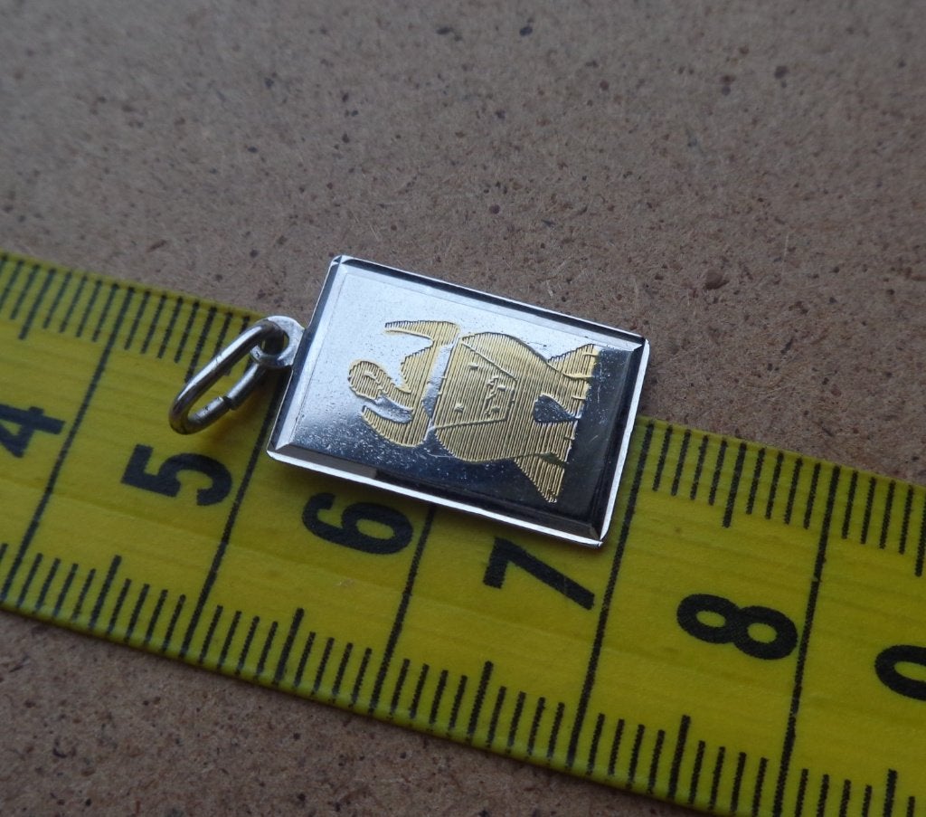 zilveren hanger sterrenbeeld stier [816], Verzenden, Zo goed als nieuw, Kruis of Symbool, Zilver