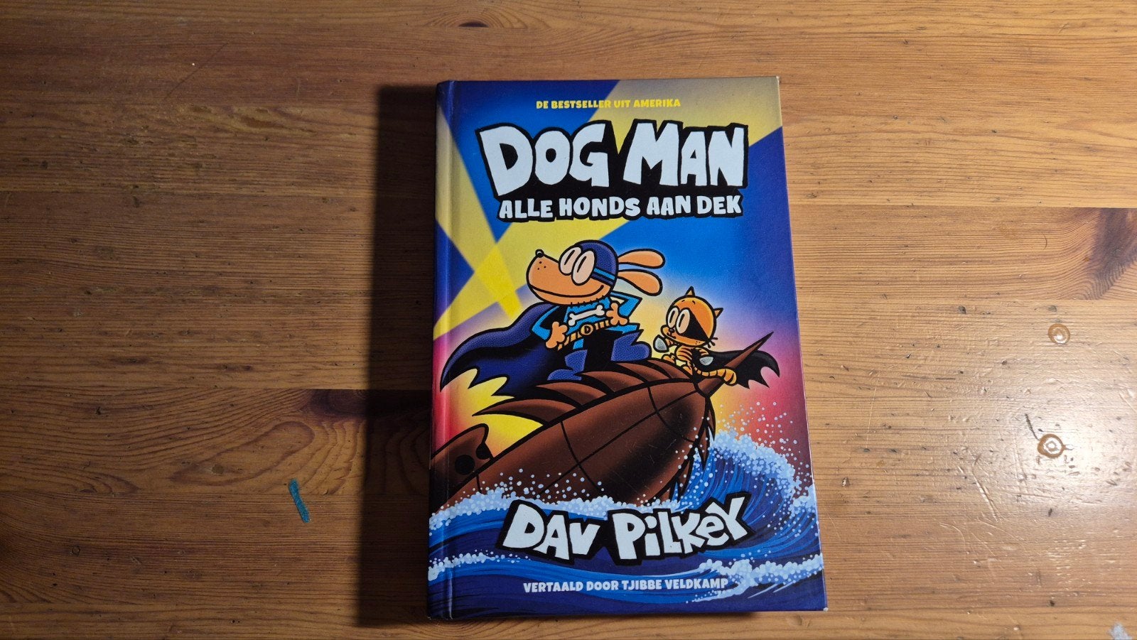 Dav Pilkey - Alle honds aan dek, Fictie algemeen, Ophalen of Verzenden, Zo goed als nieuw, Dav Pilkey