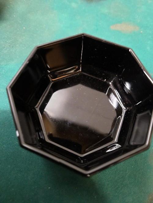 arcoroc schaaltjes zwart jaren 80, Antiek en Kunst, Antiek | Servies los, Ophalen of Verzenden