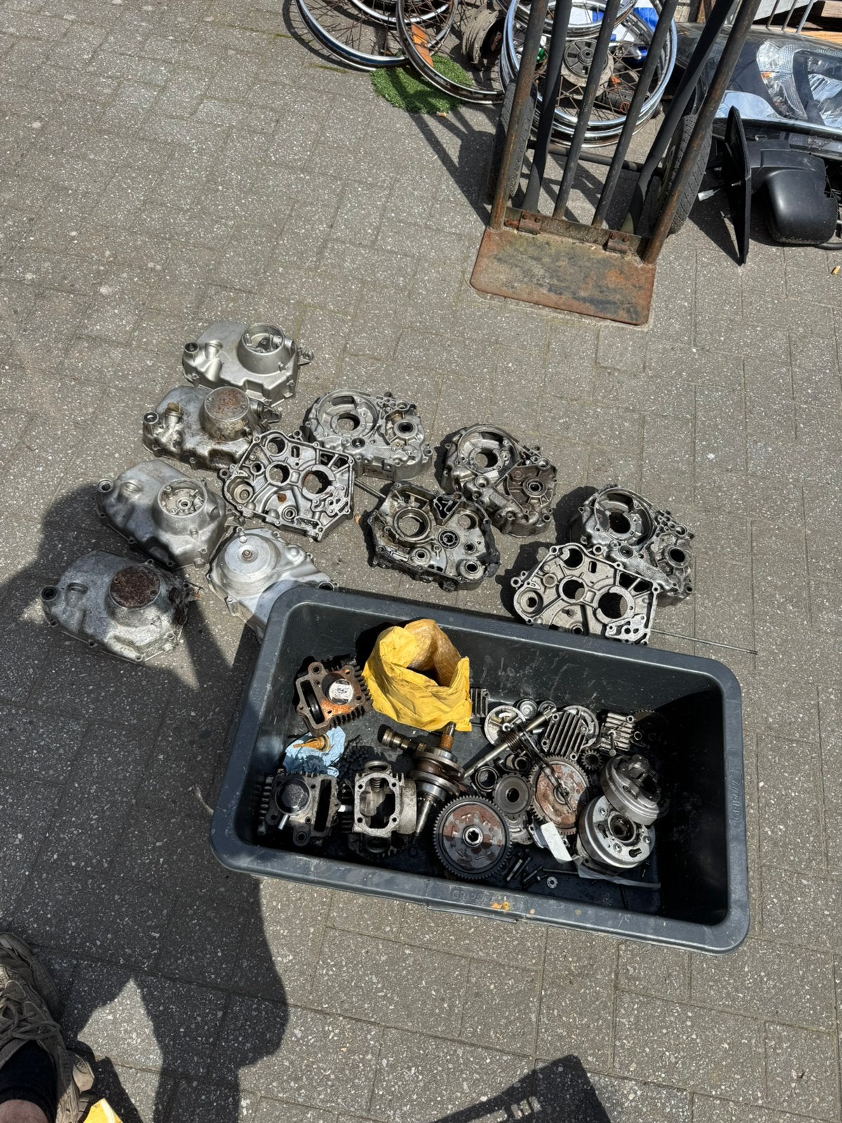 Groot lot motorisch honda ss50/ c50, Fietsen en Brommers, Ophalen, Gebruikt, Overige merken