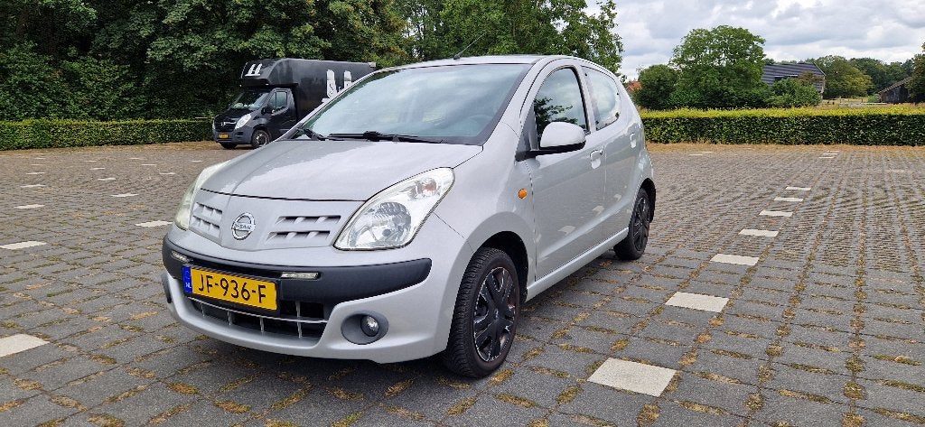 Nissan Pixo 1.0 5D 2011 Grijs met veel extra's!, Voorwielaandrijving, Stof, 200 kg, 4 stoelen
