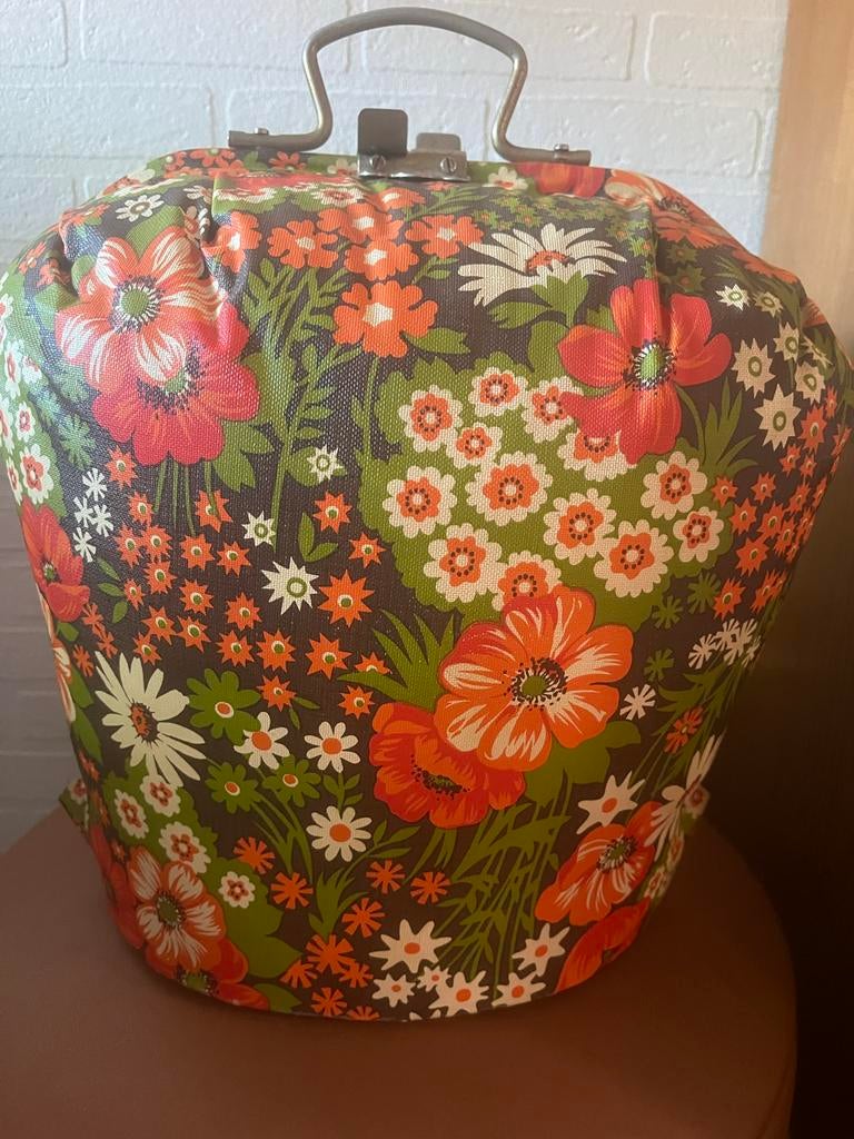 Vintage bloemenpatroon theemuts - Jaren '70 stijl, Ophalen of Verzenden, Huis en Inrichting