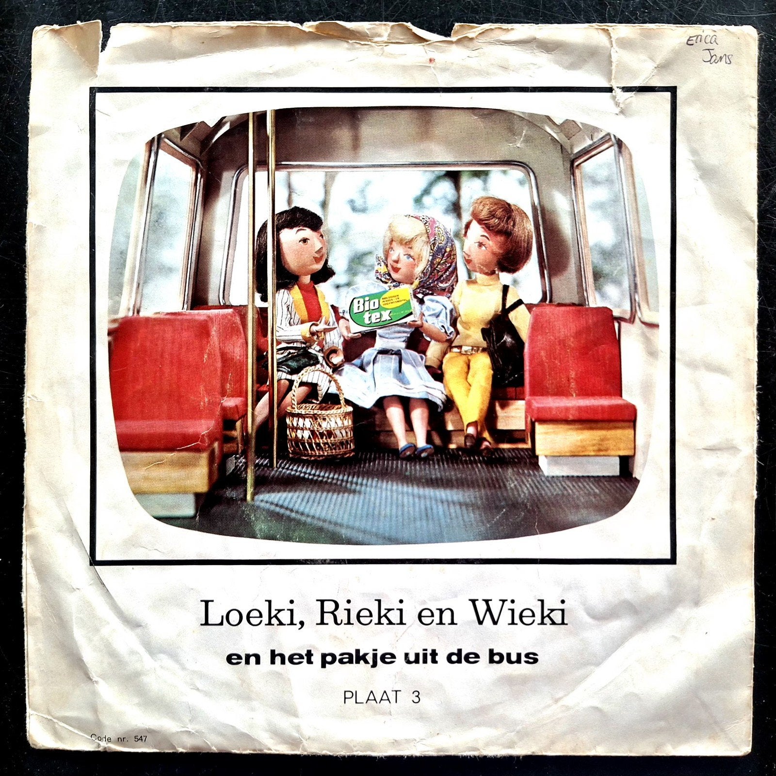 7"/SINGLE  LOEKI, RIEKI & WIEKI - Pakje Uit De Bus, Ophalen of Verzenden, Gebruikt
