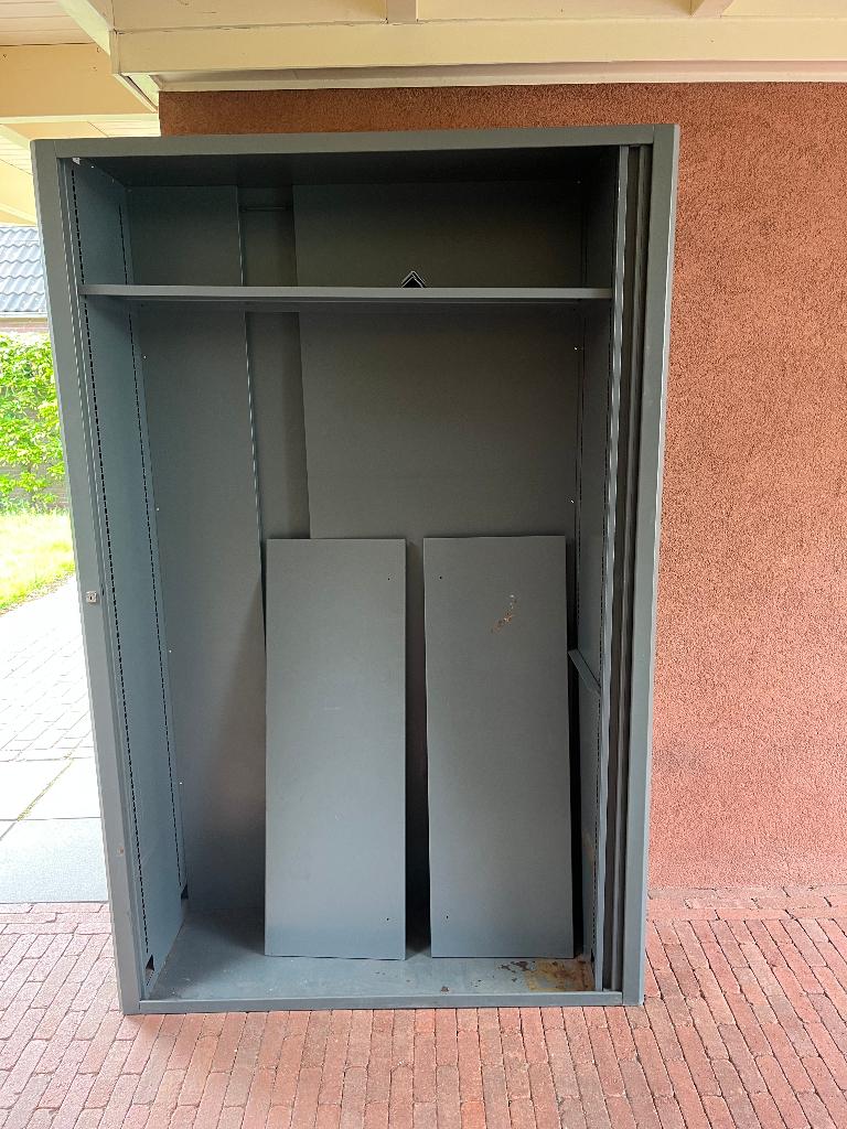 Metalenkast 195 x 125x45, Huis en Inrichting, Kasten | Roldeurkasten en Archiefkasten, Ophalen, Gebruikt, 100 tot 150 cm, Metaal