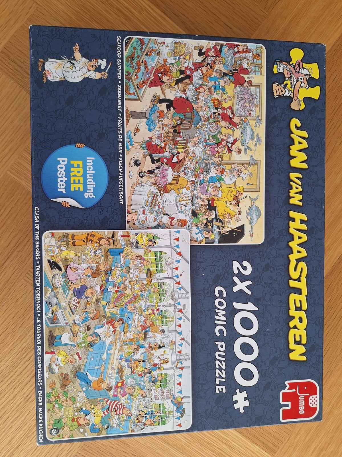 Jan van Haasteren 2x1000, Ophalen, 500 t/m 1500 stukjes, Gebruikt, Legpuzzel
