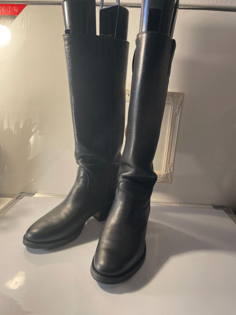 Tony Mora Zwarte Leren Rijlaarzen EU37 Zeer Goed, Kleding | Dames, Schoenen, Hoge laarzen, Zwart, Ophalen of Verzenden, Zo goed als nieuw