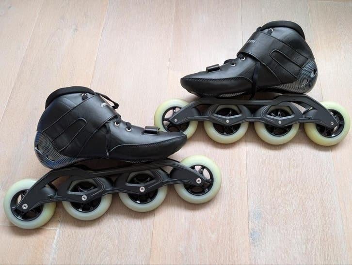 Powerslide speed skates R2 100 maat 44., Sport en Fitness, Skeelers, Ophalen of Verzenden, Zo goed als nieuw, Powerslide