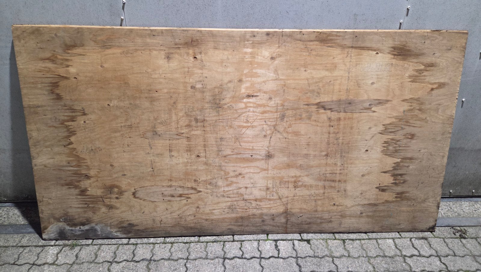 Te koop 2 houten platen., Ophalen, Minder dan 25 mm, Overige typen, 200 tot 250 cm