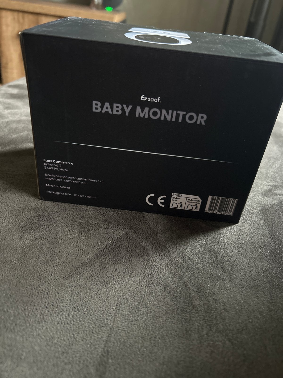 Saaf Babyfoon met camera - Nieuw en ongebruikt, Ophalen, Nieuw, 250 meter of meer, Camera