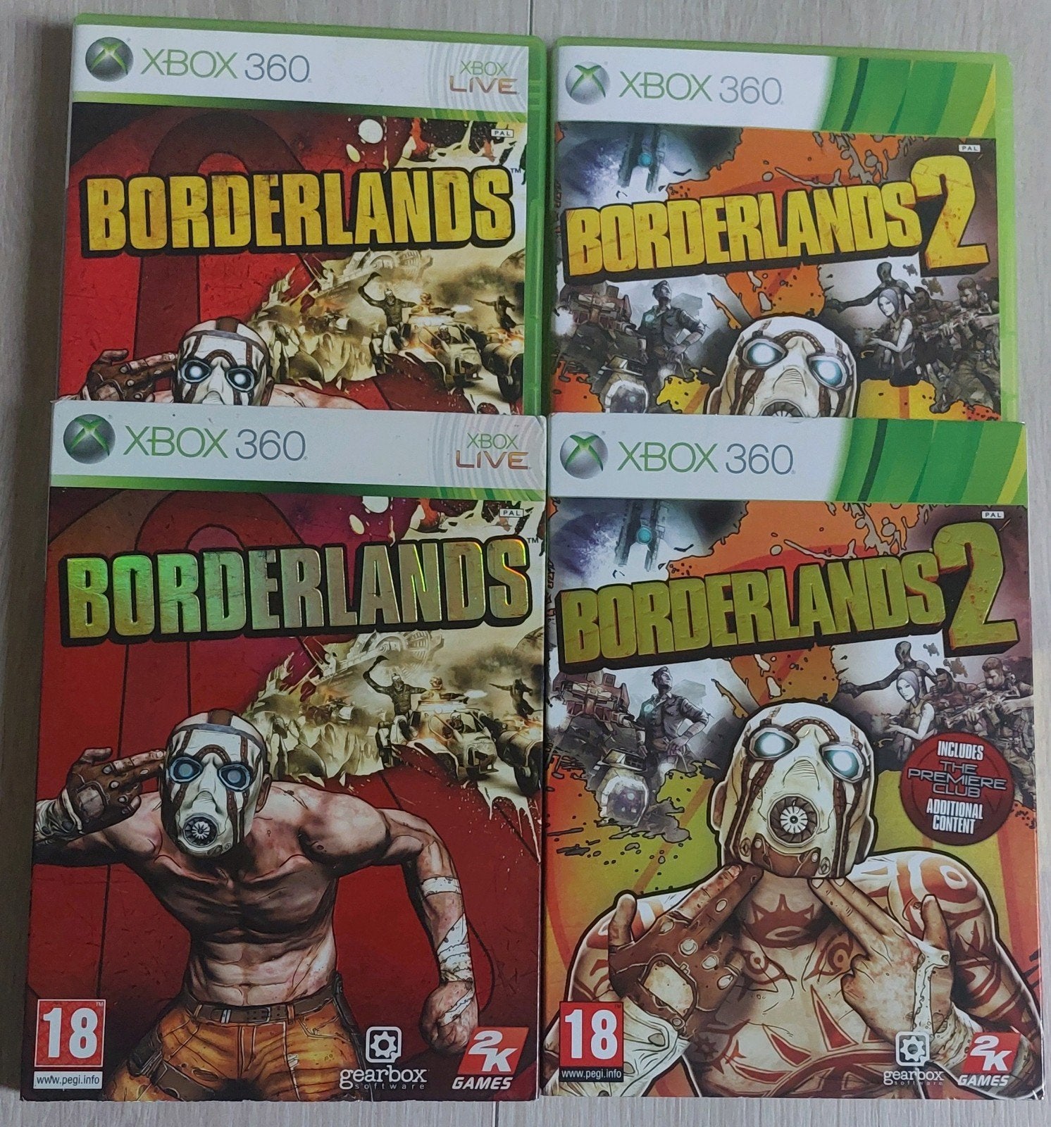 Borderlands 1 & 2 Xbox 360 met shiny cover, Spelcomputers en Games, Shooter, Ophalen of Verzenden, Zo goed als nieuw, Eén computer