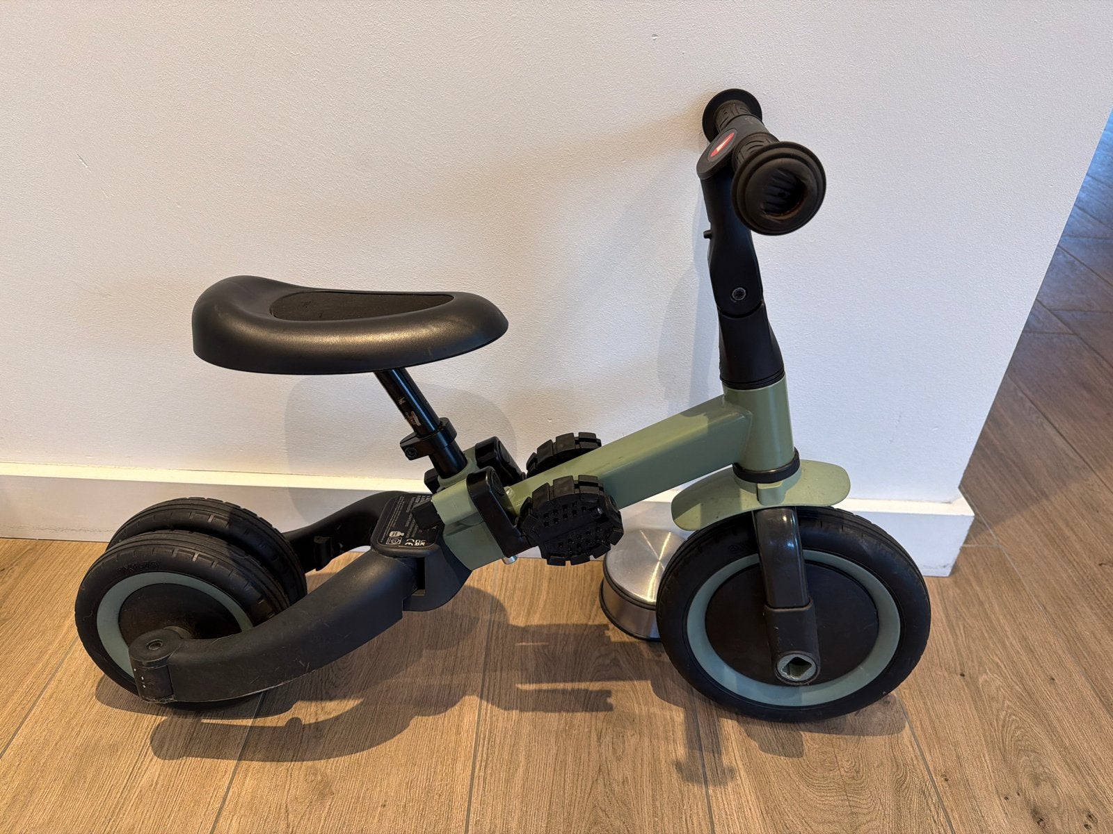 3-in-1 Kinderfietsje: Loopfiets, Driewieler & Fiets, Ophalen, Gebruikt, Terugtraprem, Minder dan 16 inch
