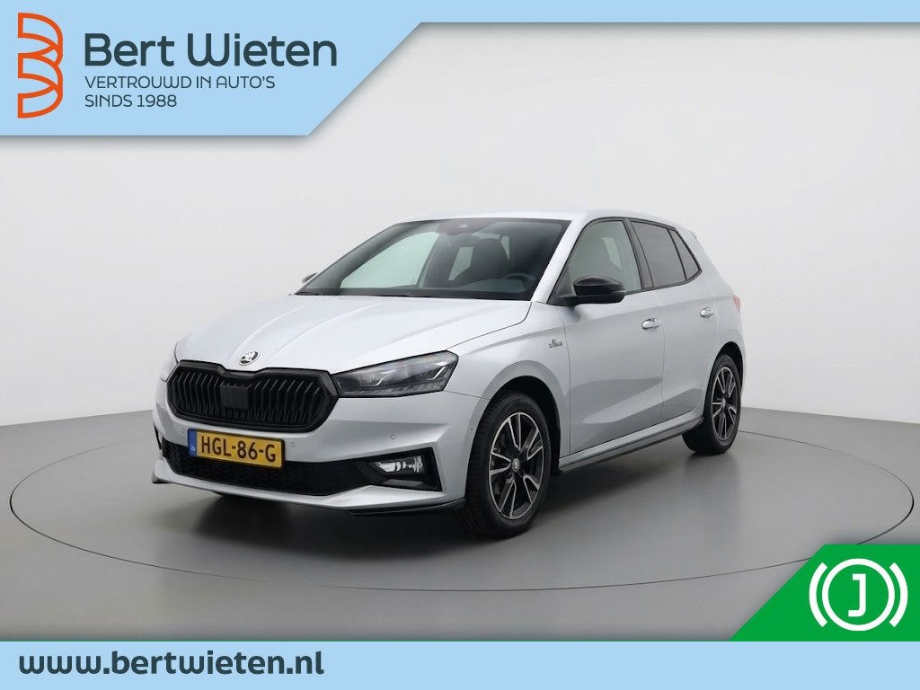 Skoda Fabia 1.0 TSI Monte Carlo | Geen import | Navi | Parke, Auto's, Voorwielaandrijving, Gebruikt, 95 pk, Leder en Stof