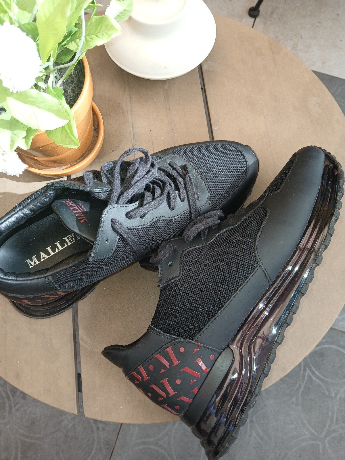 MALLET rood/zwarte SNEAKER  gympen maat 44, Doe-het-zelf en Verbouw, Ophalen of Verzenden, Zo goed als nieuw