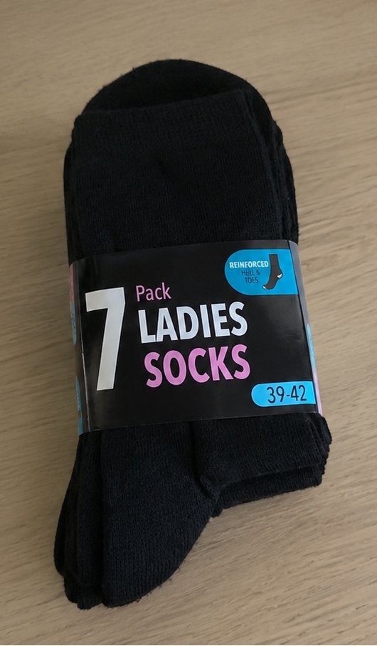 Dames sokken action maat 39-42, Sokken en Kniesokken, Verzenden, Zwart, Nieuw