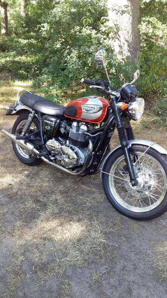 Triumph Bonneville T100 Centenial Edition, Motoren, 2 cilinders, 790 cc, Motorrijbewijs A, Gebruikt