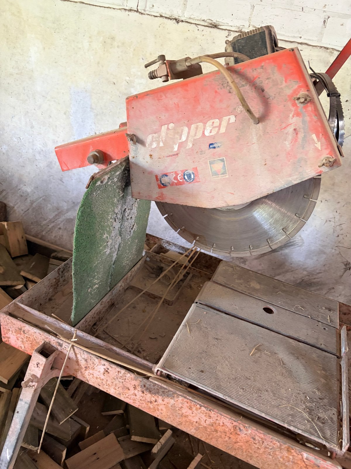 Steenzaag, Doe-het-zelf en Verbouw, Gereedschap | Zaagmachines, Ophalen, Overige typen, Zo goed als nieuw, 30 tot 70 mm