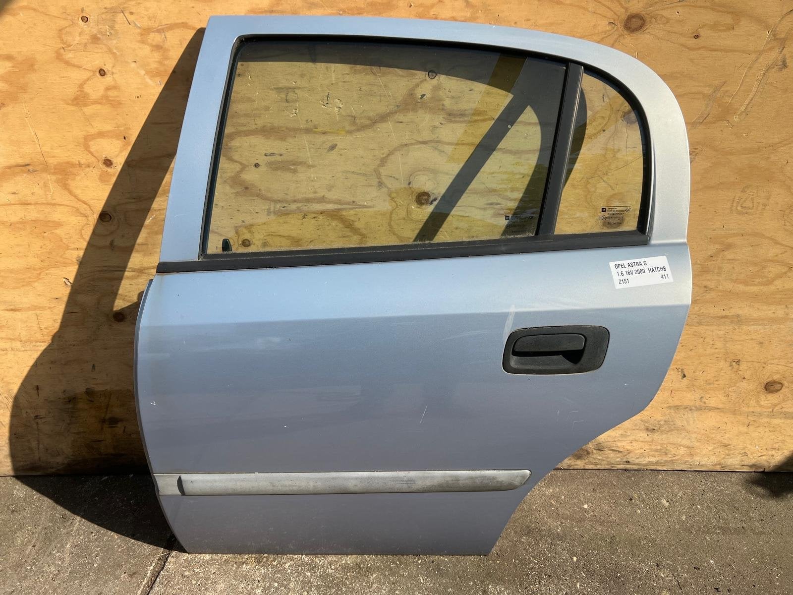 Opel Astra G Z151 Blauw Deur Links-Achter 1998-2004, Auto-onderdelen, Gebruikt, Deur, Opel Automobile GmbH, Ophalen of Verzenden