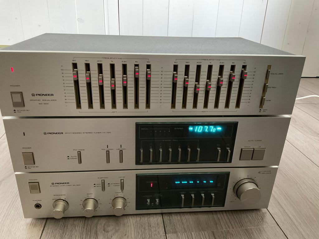 Pioneer Vintage Hifi Set: Equalizer, Tuner, Versterker, Ophalen, Gebruikt, Tuner of Radio, Losse componenten