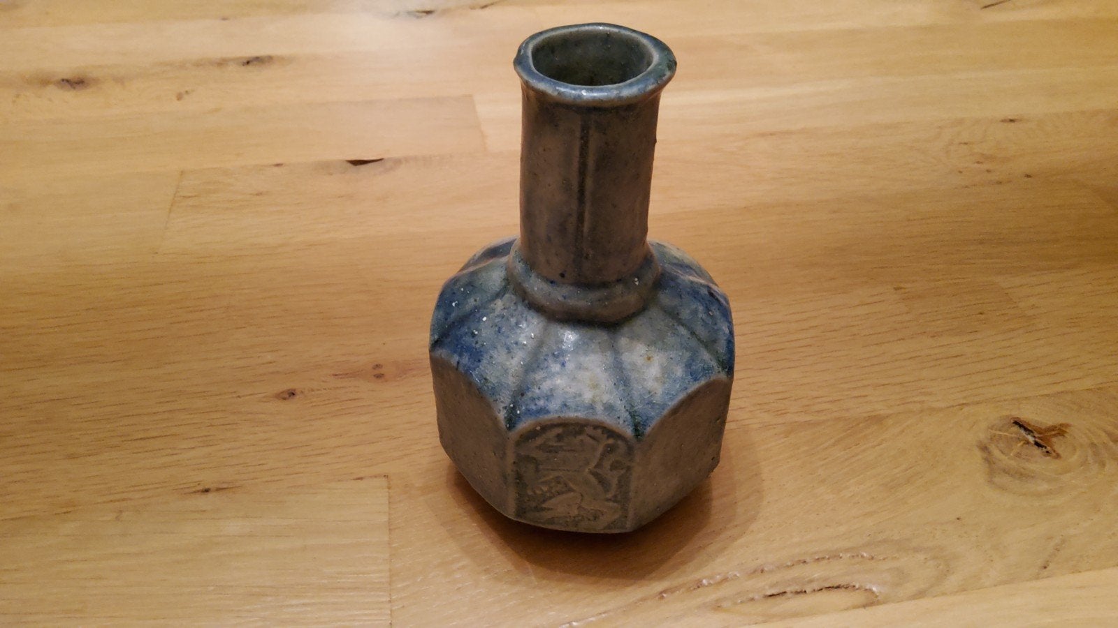Antiek Blauwe Vaas ST Joris Beesel Juliana Regina kruik 1948, Ophalen of Verzenden