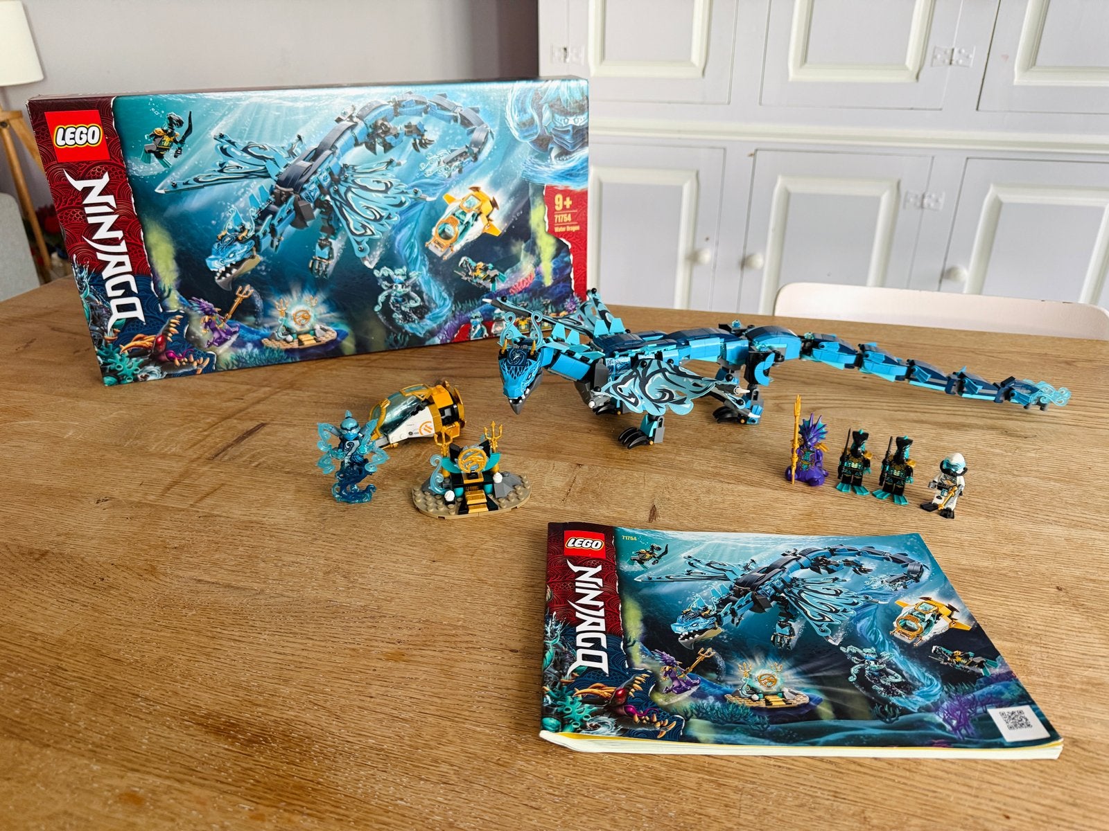 LEGO Ninjago 71754 Waterdraak - Compleet met doos en boekje, Ophalen of Verzenden, Zo goed als nieuw