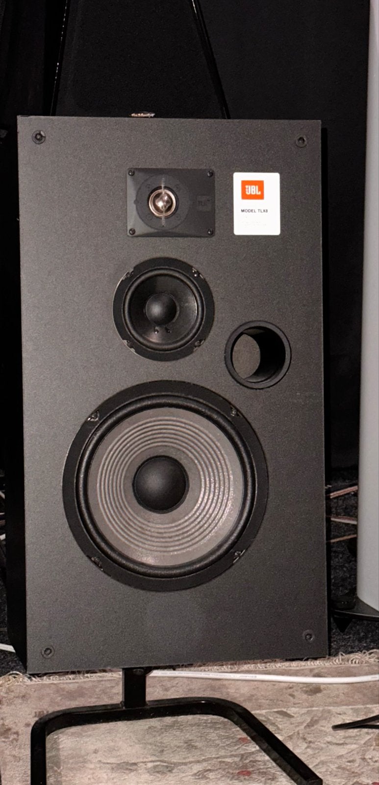 JBL TLX 8 Vintage Speakerset met Standaarden, Ophalen, Stereo speakers, Gebruikt, Inclusief standaarden