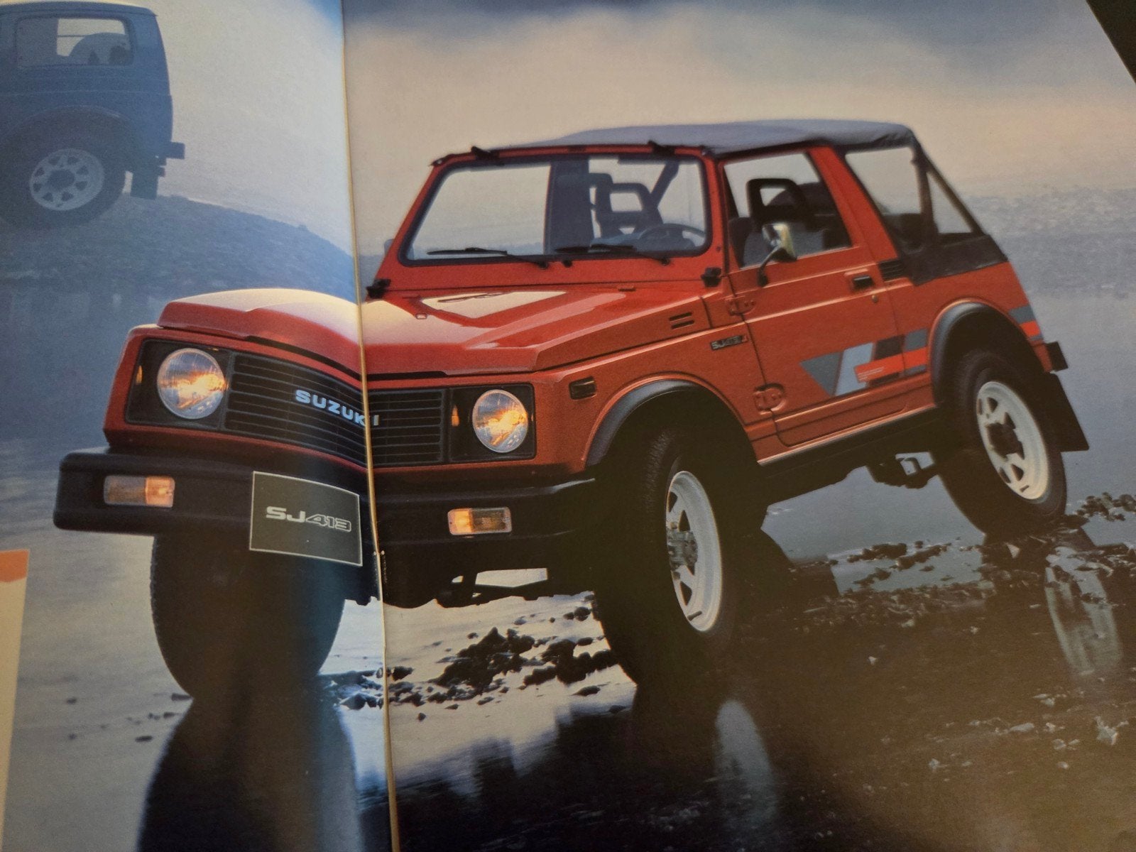 Brochure Suzuki SJ413/410, Ophalen of Verzenden, Zo goed als nieuw, Overige merken