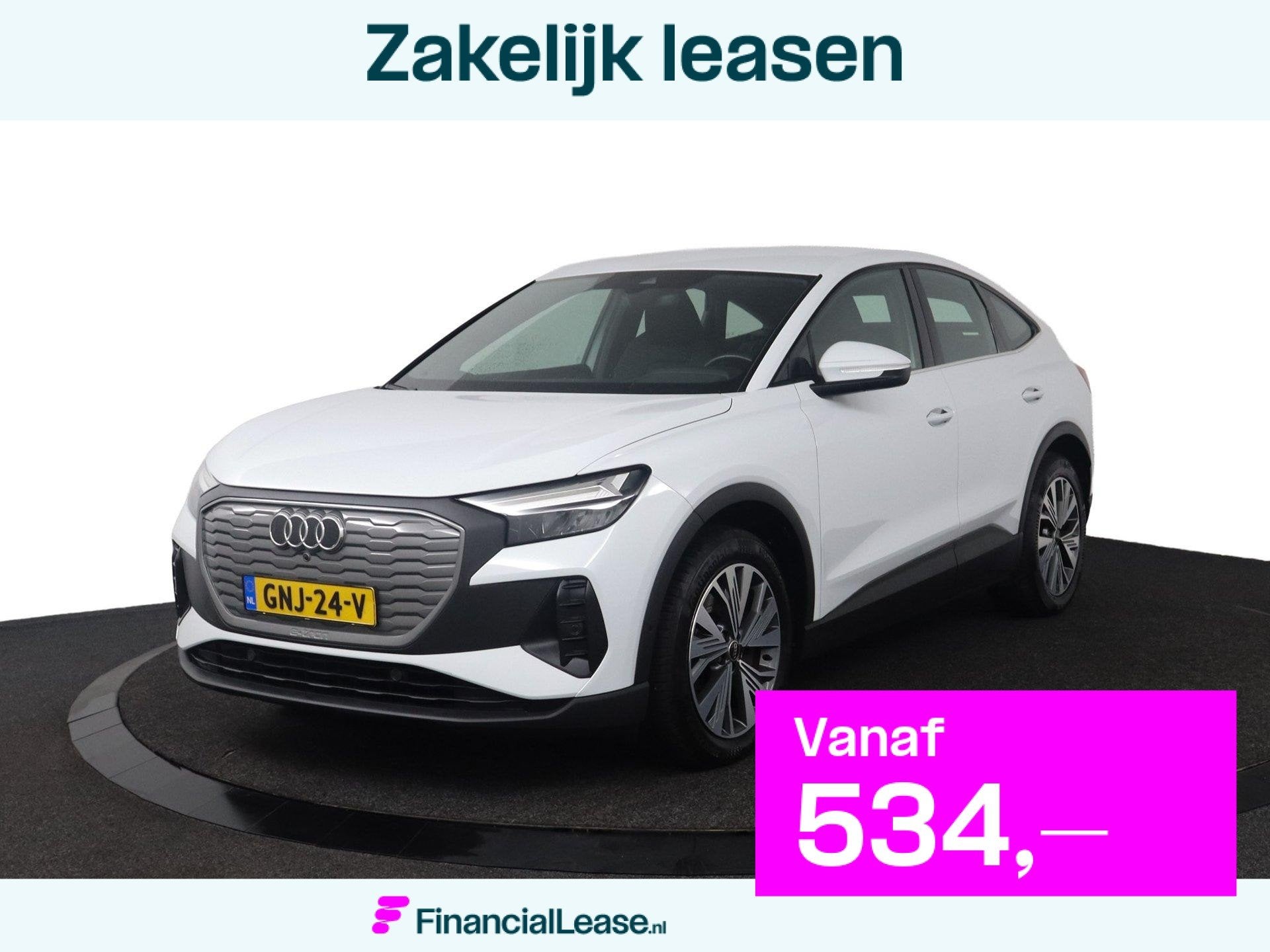 Audi Q4 Sportback e-tron 40 Advanced edition 77 kWh |DOH|96%, Automaat, Gebruikt, Zwart, 2020 kg
