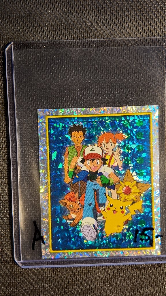 ash brock misty pikachu staryu vulpix  merlin sticker | Poke, Ophalen, Losse kaart