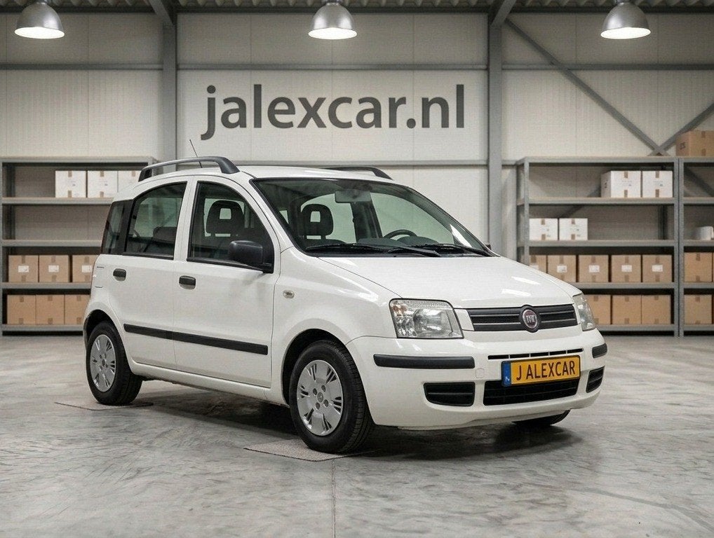 Fiat Panda 1.2 44KW 60PK 2008 Wit, Auto's, Voorwielaandrijving, 1242 cc, Wit, Origineel Nederlands