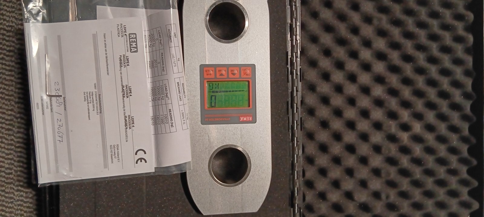 Rema dynamometer DSD04 20 ton loadcell nieuw in koffer, Ophalen of Verzenden, Nieuw