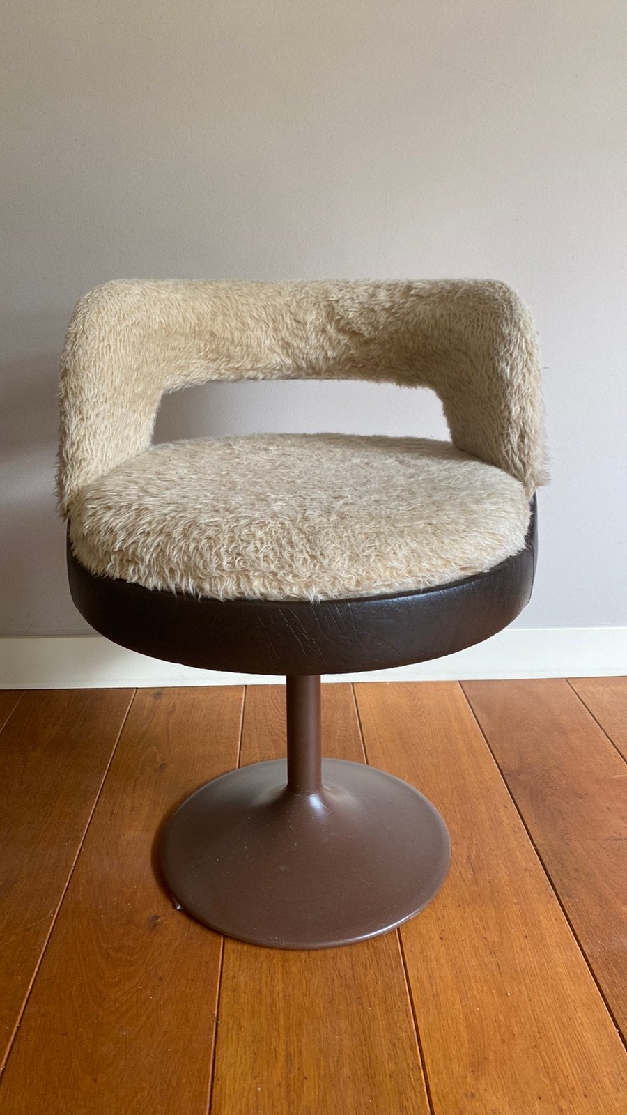 2 vintage jaren 70 - tulp fauteuils, Huis en Inrichting, Minder dan 50 cm, 75 tot 100 cm, Ophalen of Verzenden, Zo goed als nieuw