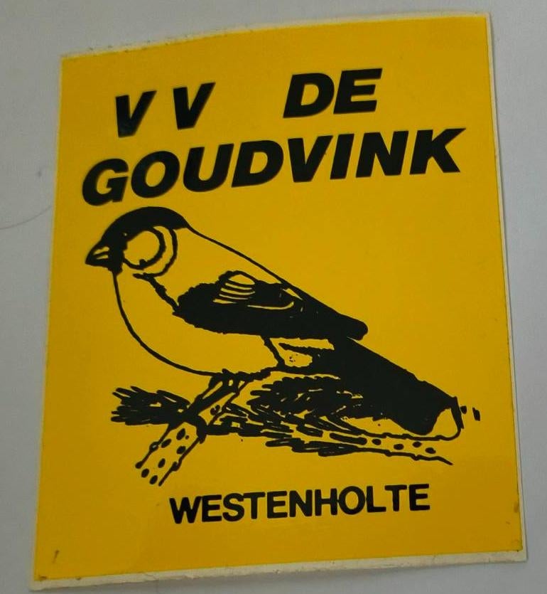 Sticker V.V de Goudvink Westenholte, Verzamelen, Ophalen of Verzenden, Zo goed als nieuw, Bedrijf of Vereniging