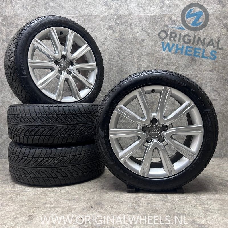 18 inch originele velgen + winterbanden Audi A6 4G0601025BF, 18 inch, -, -, Banden en Velgen