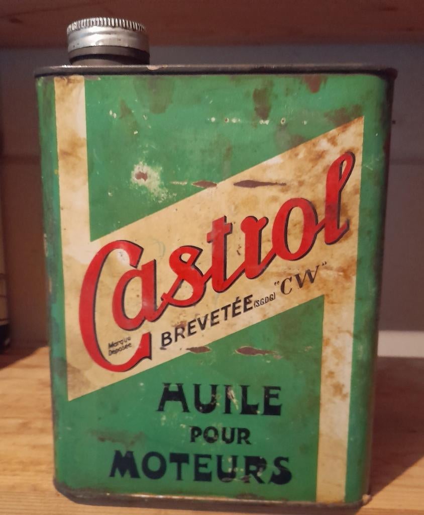 Castrol olieblik, Verzamelen, Ophalen of Verzenden, Reclamebord