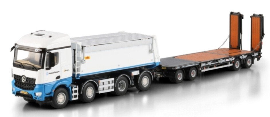 WSI MERCEDES-BENZ TIPPER TRUCK + DIEPLADER - BALLAST NEDAM