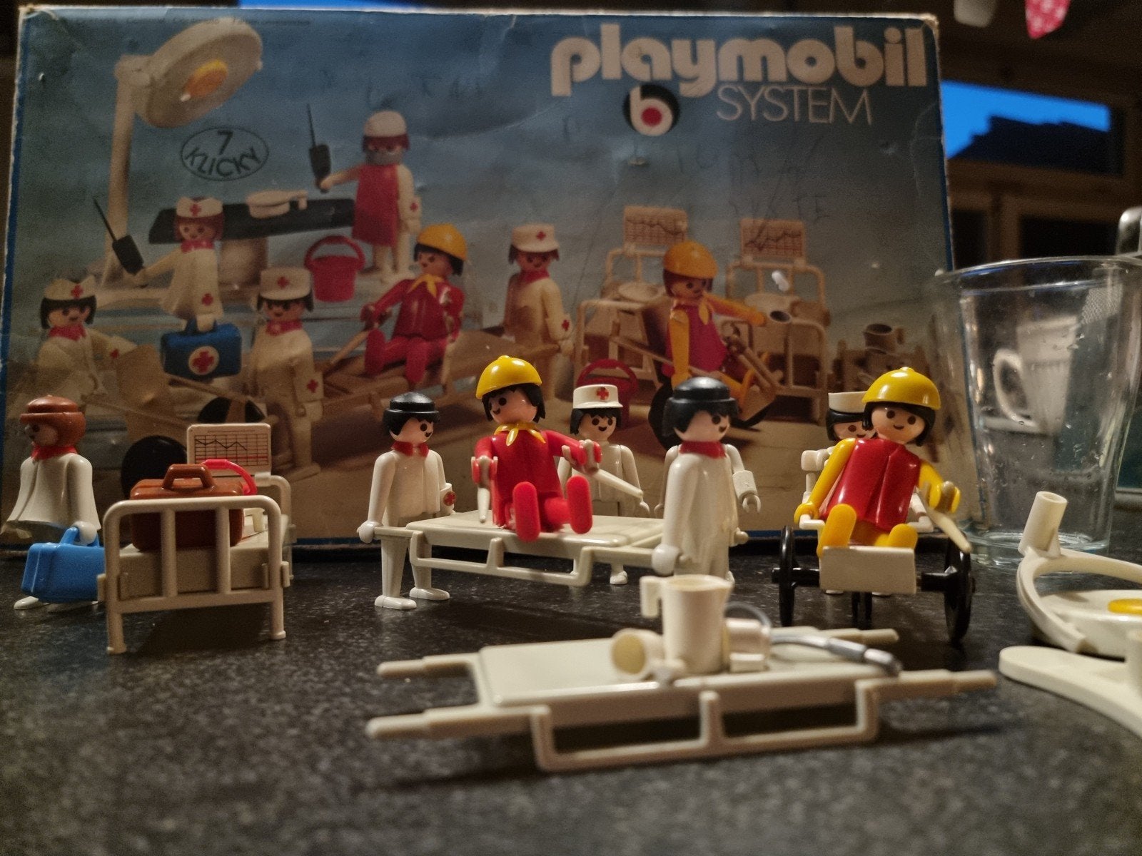Oude Playmobil ziekenhuis set, Ophalen of Verzenden, Gebruikt, Losse onderdelen, Overige typen