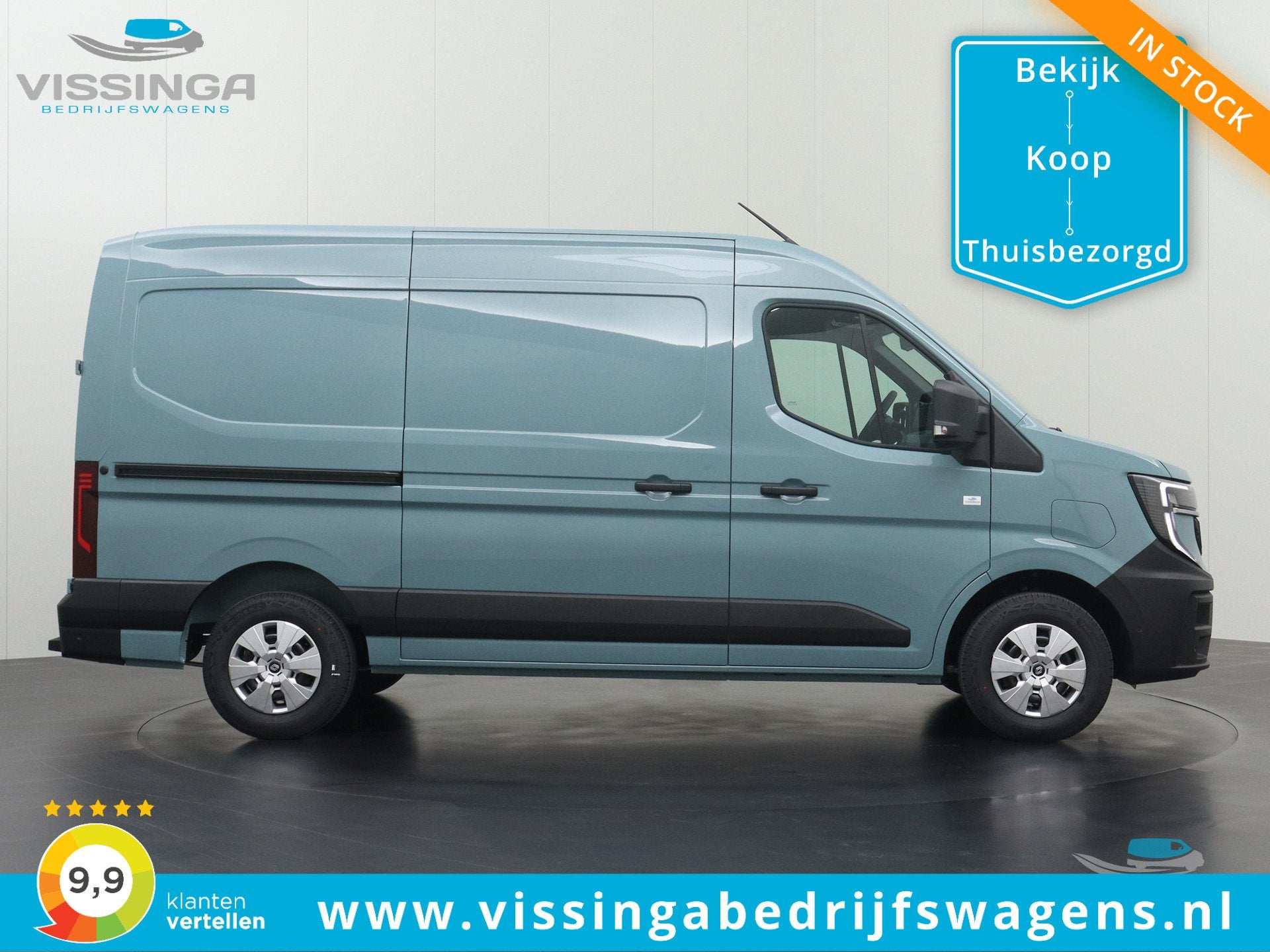 Renault Master L2H2 E-Tech Long-Range Extra 87 kWh 460 km WL, Auto's, 1998 cc, Stof, 4 cilinders, Renault