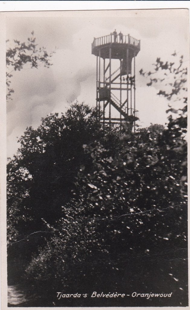 oranjewoud tjaarda s  belvedere  uitzicht over   toren, Ophalen of Verzenden, Voor 1920, Noord-Brabant