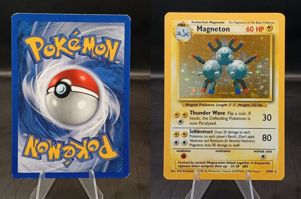 Magneton (BS 9) - Good, Hobby en Vrije tijd, Verzamelkaartspellen | Pokémon, Ophalen of Verzenden, Zo goed als nieuw, Losse kaart
