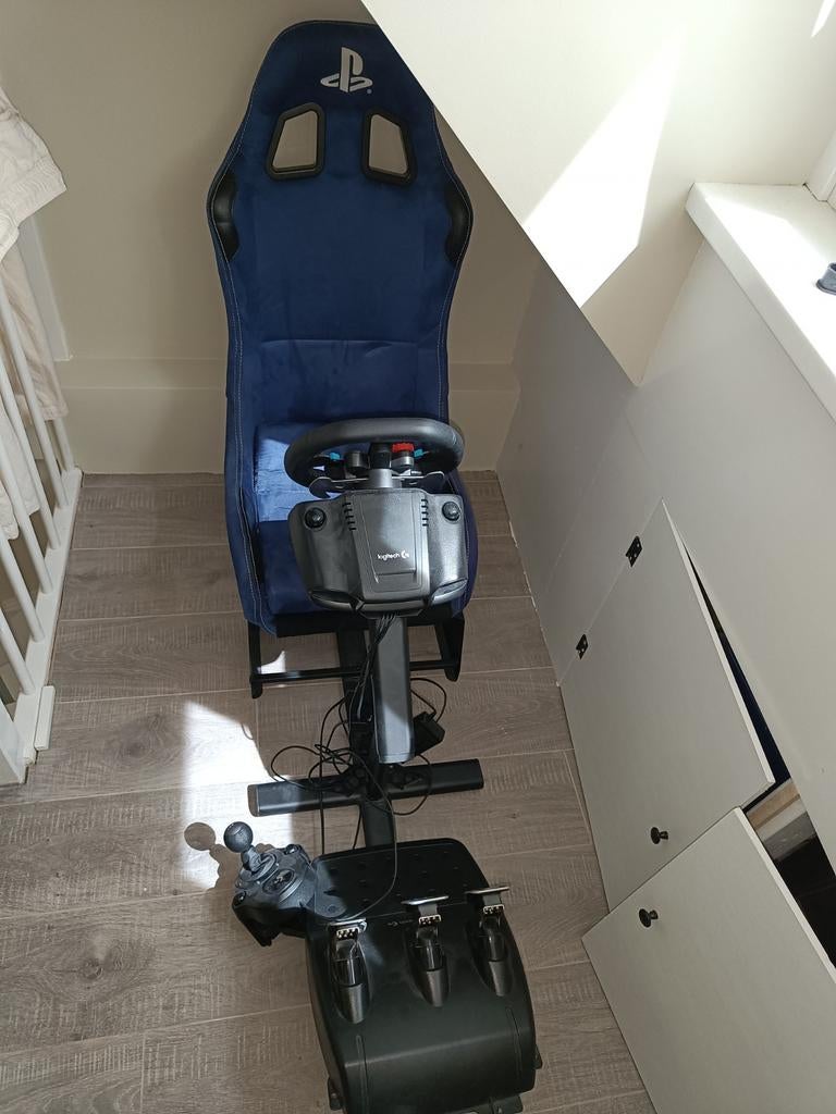 Playseat met Logitech G920 racestuur en pedalen, Ophalen, Zo goed als nieuw, Playseat of Racestoel, PlayStation 4
