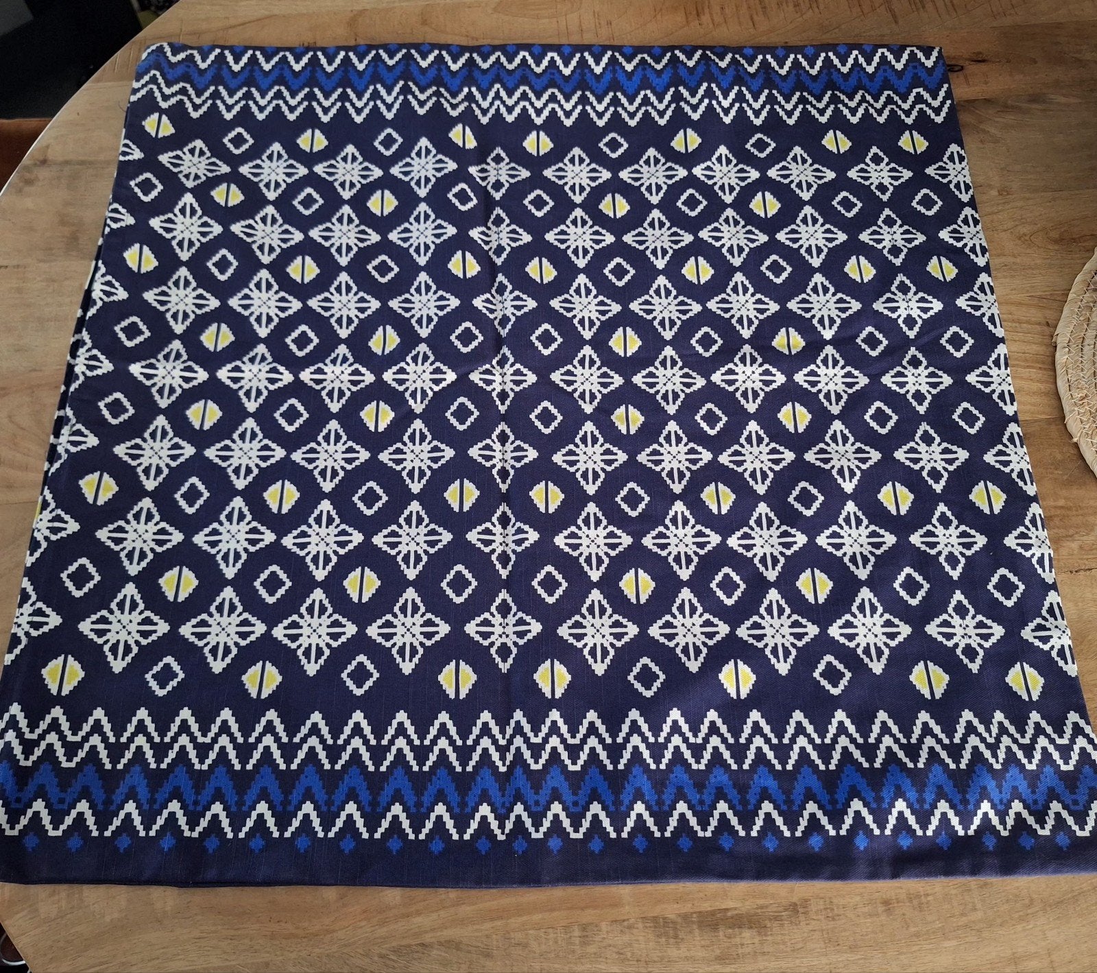 Kussenhoezen blauw (retro stijl) 65 x 65 cm, Huis en Inrichting, Stoffering | Tapijten en Kleden, 50 tot 100 cm, Blauw, Nieuw